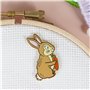 Caterpillar Cross Stitch Needle Minder - Lapin pour accessoires de point de croix