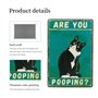Plaque métal Vintage,Panneau Drôle de Chat Noir are You Pooping Décoration,Panneaux de Salle de Bain Amusants Chat en Étain Plaq