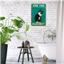 Plaque métal Vintage,Panneau Drôle de Chat Noir are You Pooping Décoration,Panneaux de Salle de Bain Amusants Chat en Étain Plaq