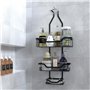 3 Couches Étagère de Douche à Suspendre avec Crochet et Plateau de Savon Ran