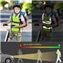 HoaaiGo 2 Pièces Gilet de Sécurité Enfants, Gilets Réfléchissants à Haute Visibilité Gilet Respirant Jaune Fluorescent, 360°Visi