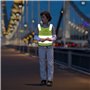 HoaaiGo 2 Pièces Gilet de Sécurité Enfants, Gilets Réfléchissants à Haute Visibilité Gilet Respirant Jaune Fluorescent, 360°Visi