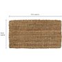 4All Paillasson en fibre de coco noué à la main antidérapant pour entrée extérieure/intérieure/garage ou jardin (40 x 70 cm)