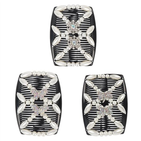 OWill Peigne Chignon 3 PCS Peigne Magique