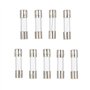 72Pcs 9 Valeurs 6x30mm Fusible en Verre, Kit de Fusibles à Soufflage Rapide, avec 10 PCS Siège de Fusible, Voiture Verre Tube Fu