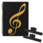 Dossier De Musique A4 Dossier De Rangement Pour Partition De Musique, Classeur Partition Extensible 4 Pages, Chemises Pour Parti