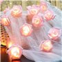 Jinlaili Guirlande Lumineuse Roses 20 LED à piles