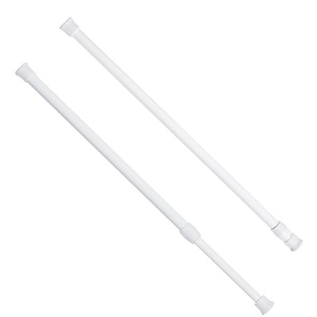 YUNYU Lot de 2 tringles de tension réglables – Sans perçage – Petite tringle de serrage de 30 à 50 cm