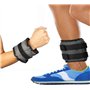 Poids pour poignet et cheville Wrist/Ankle Weights (2 x 2 kg) avec sangle réglable, idéal pour l'entraînement en gymnastique aér