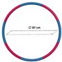 Hula Hoop Fitness Cercle Doux Minceur avec 8 Sections Amovibles Idéal pour la Perte de Poids pour Adultes et Enfants