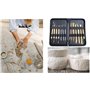 ARTME Outils d'argile, 14 pièces d'outils de poterie en argile polymère, kit de sculpture en céramique avec étui de transport, l