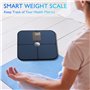 Mapille Balance Connectée Bluetooth, Pèse Personne Numériques, Balance Pese Personne avec écran LED et 19 Données Corporelles, P