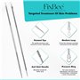 Professionnel Tire Comedon Point Noir Extracteur de points noirs Comédons Perce Bouton Blackhead Remover Set, 5 pcs acier inoxyd