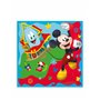 20 Serviettes en papier Mickey Mouse 33 x 33 cm - Multicolore