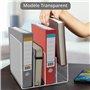 Winter Shore Rangement Acrylique pour Bureau - Organisateur Transparent à 4 Sections - Range Document pour Courrier, Papier, Env