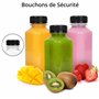 Winter Shore Petites Bouteilles Plastiques Vides 270 ml [Lot de 12] - Bouteilles Sensorielles Transparentes - Bouchon Anti-Fuite