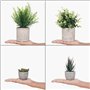 Winter Shore Plantes Artificielles Interieur (Lot 4) Petite Plante Artificielle Decoration Style Champetre - Fausse Plante en Po