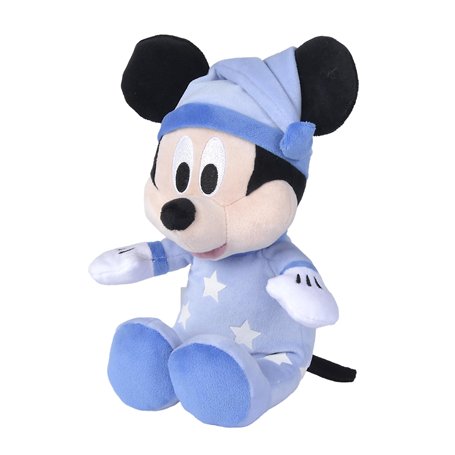 Simba 6315870349 - Disney - Mickey Mouse - Bonne Nuit - Peluche phosphorescente - 25 cm - Mickey Mouse - Jouet pour bébé - Convi