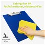 ACROPAQ Presse-papiers - Restez organisé avec notre presse-papiers A4 en PP bleu foncé durable - 1x presse-papiers inclus