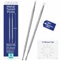 Oravix Curette pour Amygdales en Métal – Lot de 2 (18 cm)