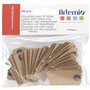 Artemio 50 étiquettes kraft fil métal - 2x4 cm - Artemio 11060196