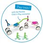 Chillafish Quadie Trailie: le porteur bebe 4 roues avec remorque détachable pour enfant de 1 à 3 ans, siège ajustable sans outil