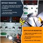 KaTur Lot de 4 résistances de charge pour clignotants à LED, feux de plaque à LED ou feux de jour à LED 50 W 8 ohm + 8 attaches