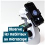 Science4you Mon Premier Microscope Enfants 7 8 9 10+ Ans - Kit de Chimie avec 15 Experiences Scientifiques - Adapteur Microscope