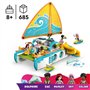 LEGO Friends 42664 L'Aventure en Bateau - Jeu Créatif pour Fille des 8 Ans avec Dauphins