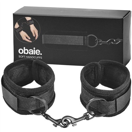 Obaie Menottes Souples - BDSM Accessoire en Polyester et Métal - BDSMS Sex Toys pour Débutants - Menottes Adulte Couple - BDSMS