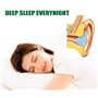 ToSSme Lot de 12 paires de bouchons d'oreille réutilisables en silicone souple pour dormir