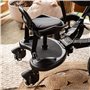Moby-System Extension de Poussette Universelle 2 en 1 avec Siège et Roues LED, Planche Poussette Universelle, Accessoires pour P