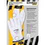 DONAU SAFETY Gants de travail de qualité supérieure Driver en cuir de chèvre / 1 paire/Taille 10 / XL/Blanc/Gants en cuir avec p