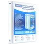 DONAU 2788404PL-09 Classeur de Présentation/Personnalisable pour DIN A4 4RD anneaux 40 mm/Carton Recouvert de PP/Blanc/avec Poch
