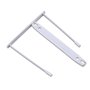 OFFICE PRODUCTS Lot de 50 relieurs d'archives à clip - Couleur : blanc - Clip E - Perforation de 8 cm - En plastique 100% recycl