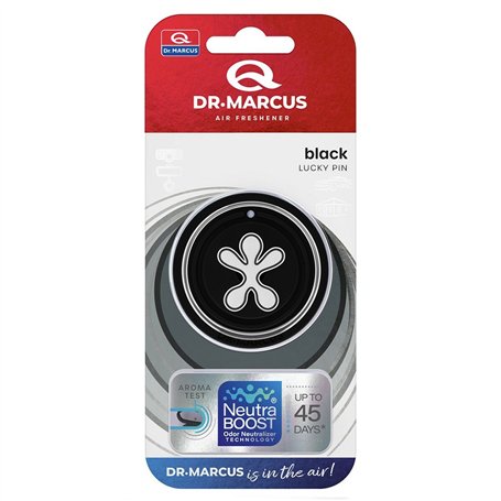 Désodorisant Pour Voiture Dr Marcus Lucky Pin black Plastique