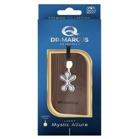 Désodorisant Pour Voiture Dr Marcus Lucky Mystic Allure Polyester Bois Parfum Pendentif
