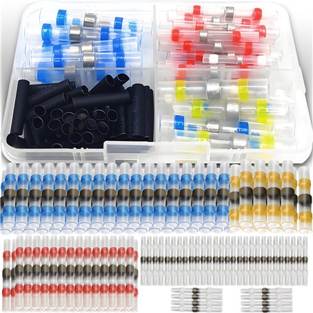 Retoo 100pcs Connecteur Bout à Bout de Fil Thermorétractable