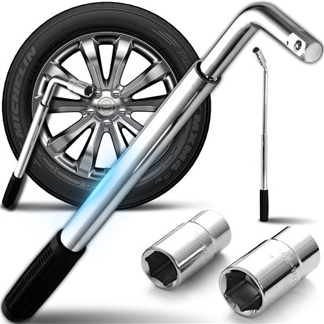 Retoo Llave de Rueda Telescópica Ajustable