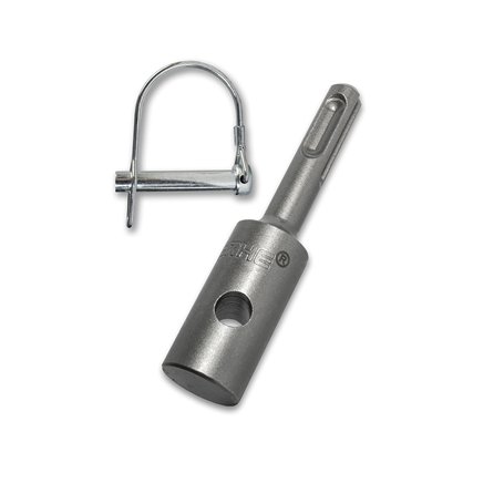 WERHE Adaptateur professionnel pour tarière adaptée à la perceuse SDS Plus Perceuse sans fil Visseuse sans fil Foreuse de pieux