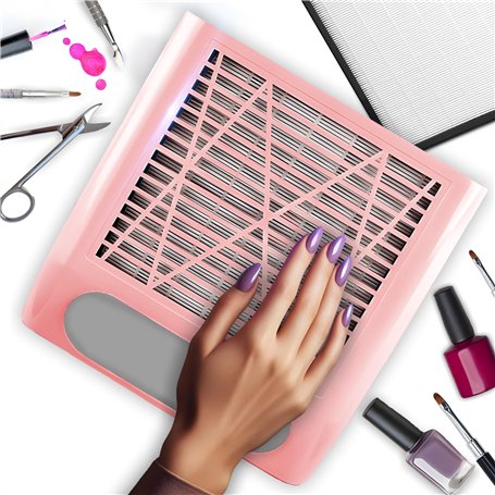 Retoo Aspirateur à ongles professionnel pour salon de manucure et maison 80 W Aspirateur puissant pour manucure