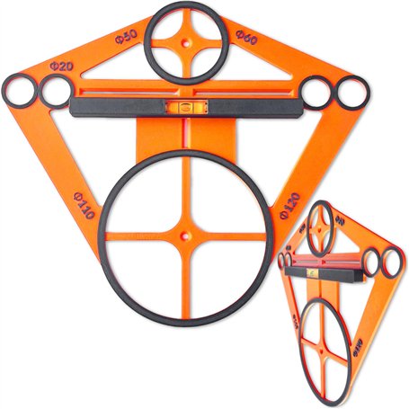 Pochoir de pochoir pour trous de carrelage