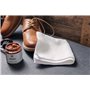 Lettro Tissu Éponge Microfibre Blanche de Pour le Polissage et le Lustrage des Chaussures en Cuir, des Chaussures en Microfibre