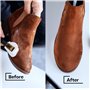 Kaps Revitalisant pour Cuir et Restaurateur pour Toutes les Couleurs de Cuir Nubuck et Daim avec Applicateur Èponge et Brosse à