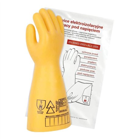 Secura RELSEC-2-5 Y 9 Lot de 10 gants électro-isolants ELSEC 2