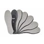 Ensemble de 6 Paires de Semelles Anti-Odeurs pour Chaussures avec Charbon de Bois Odorant