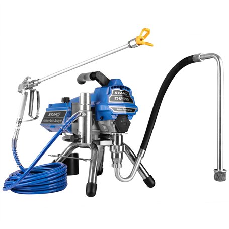 STAKO ST-595PRO - Pulvérisateur de Peinture Airless 2800W - 220bar 3L/min - Système de Pulvérisation Hydrodynamique de Peinture