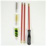 Kit de Nettoyage pour Armes de Chasse PNI H12 avec 3 brosses incluses pour Armes de Calibre 12
