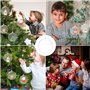 Lot de 30 boules en acrylique incassables - En plastique transparent - À suspendre et à enlever - Idéales pour remplir des décor