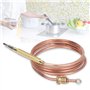 OKBY - Thermocouple universel de cheminée à gaz - Kit de remplacement - 900 mm - Gris - Connexion vis - Acier inoxydable